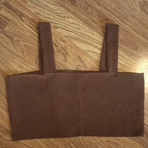 handmade by me, suede crop top